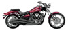 Speedster Swept Black Full Exhaust - Yamaha Raider