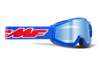 FMF Youth Powerbomb Goggles Rocket Blue w/ Mirror Blue Lens