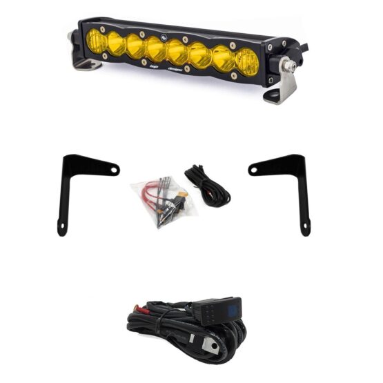 Baja Designs Can-Am X3 Shock Mount Kit with 10in S8 Amber Light Bar