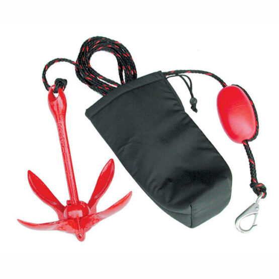 Kwik Tek XL Grapnel Anchor Kit with Storage Case and Rope
