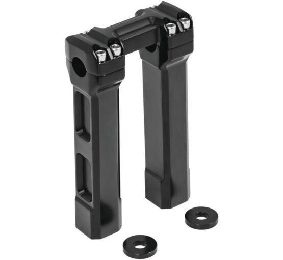 Kuryakyn 8in Billet Handlebar Risers Black 6135