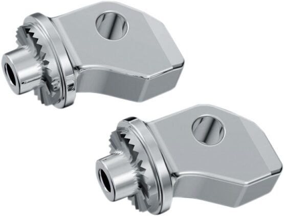 Splined Peg Adapters Front Chrome by Kuryakyn Fits Indian Scout