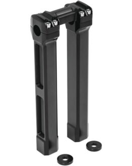 Kuryakyn 12in Black Billet Handlebar Risers Aluminum