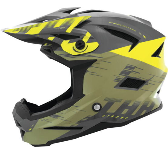 THH T-42 BMX Xtreme Helmet Khaki/Yellow Small