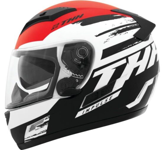 THH TS-80 Impulse Full Face Helmet Black/Red Large