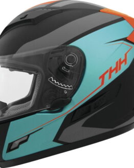 THH TS-80 Vision Full Face Helmet Orange/Turquoise Medium