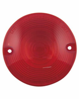 Red Flat Lens Style Turn Signal Lenses 3In