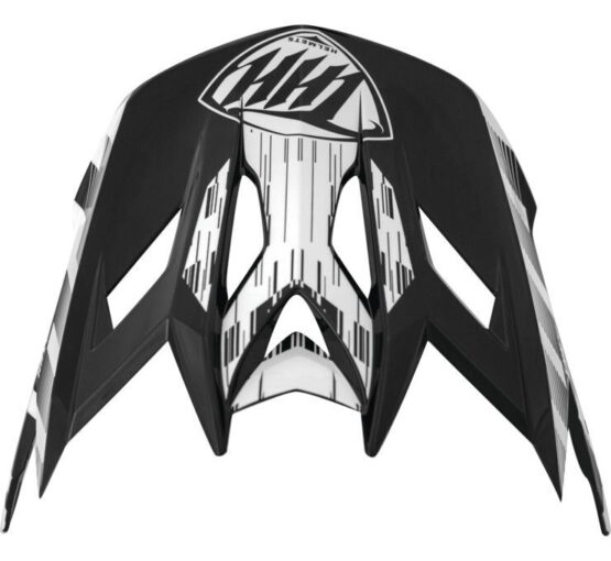 THH Helmets T-42 BMX Xtreme Replacement Visor Matte Black/White