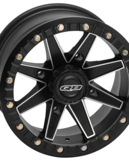 QuadBoss Boss Lock 14x7 Wheel 4/137 5+3 Black Center Cap Included