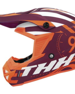 THH T730X Twister Full Face Helmet Purple/Orange XL