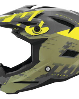 THH Helmets T-42 BMX Xtreme Helmet Khaki/Yellow XS