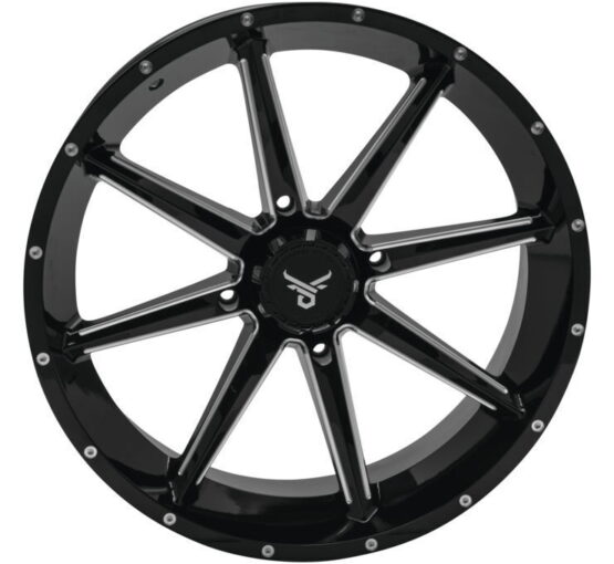 QuadBoss Slicer Wheel 20x7 4/137 4+4 Black
