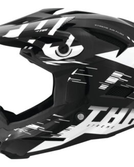 THH Helmets T-42 BMX Xtreme Helmet Black/White 2XL