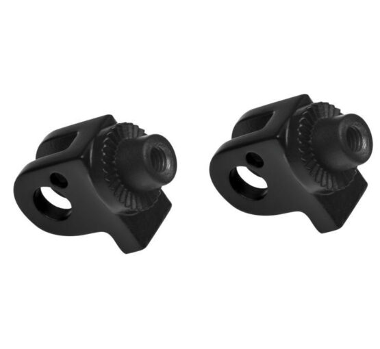 Kuryakyn Splined Peg Adapter Satin Black (Pair) Fits Triumph