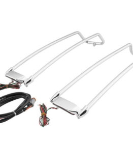 Letric Lighting Saddlebag Lid Rail Guard Chrome Trim