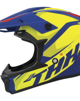 THH Helmets T710X Airtech Helmet Blue/Yellow XL