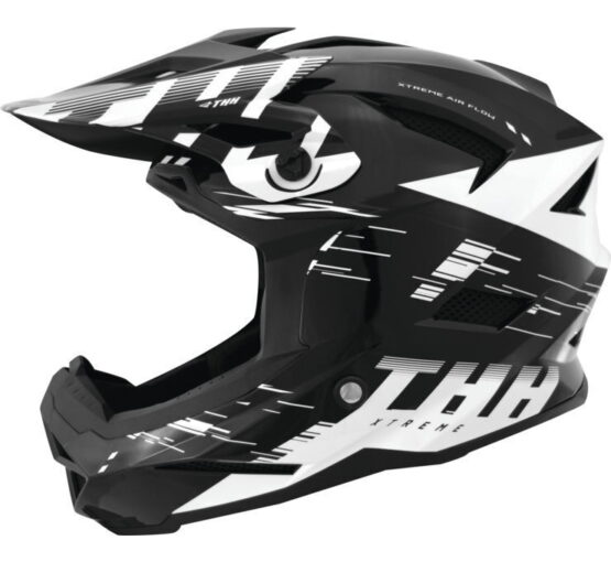 THH Helmets T-42 BMX Xtreme Helmet Black/White Small