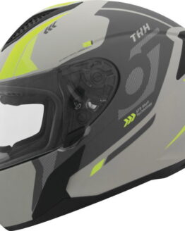 THH T810S Hayate Full Face Helmet Grey/Yellow Small