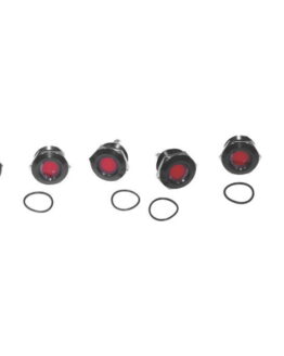 Letric Lighting Royal Flush Mount LED 1in Black/Red