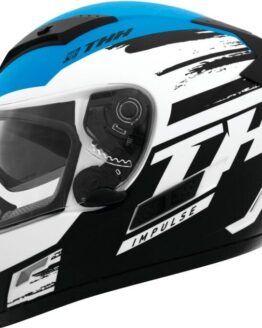 THH TS-80 Impulse Full Face Helmet Black/Blue Large