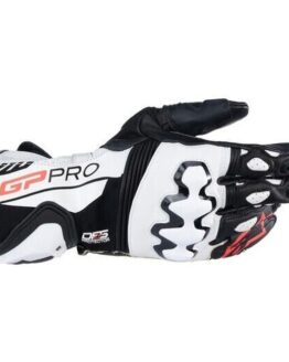 Alpinestars GP PRO RS4 Gloves Black/White Size Large