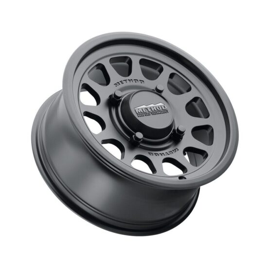 MR414 Bead Grip 15x7 / 4+3/13mm Offset / 4x156 / 132mm CB Matte Black Wheel - Image 2
