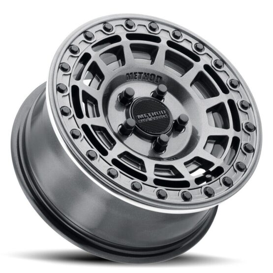 MR415 Beadlock 15x7 / 5+2/38mm / 5x4.5 / 76 CB Graphite Wheel - GL Graphite Ring - Image 2
