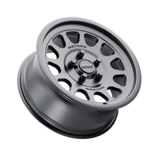 MR414 Bead Grip 15x7 / 5+2/38mm Offset / 5x4.5 / 76mm CB Matte Black Wheel - Image 2