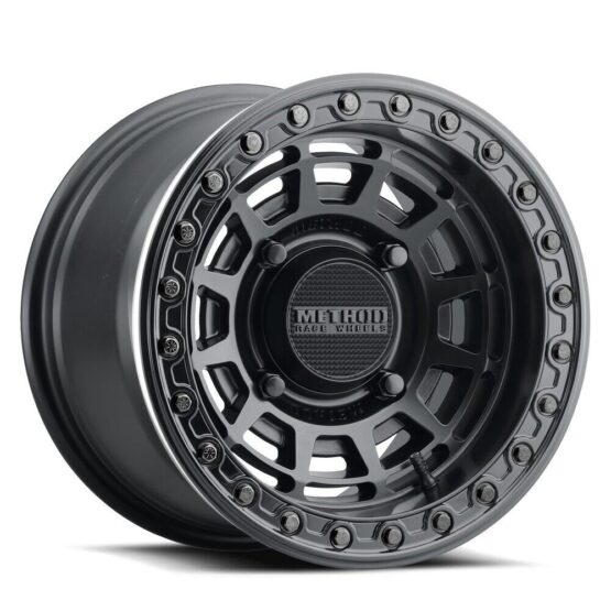 MR415 Beadlock 15x10 / 6+4/25mm / 4x156 / 132 CB MT Black Wheel - GL Black Ring - Image 2