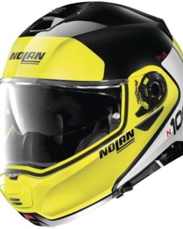 Nolan N100-5 Plus Helmet Distinct Gloss Black/Yellow Small