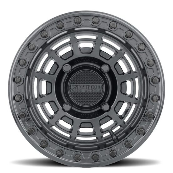 MR415 Beadlock 15x10 / 6+4/25mm / 4x136 / 106 CB MT Black Wheel - GL Black Ring - Image 3