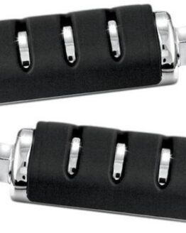 Kuryakyn Trident Foot Pegs Large Chrome with Male Mount Adapters