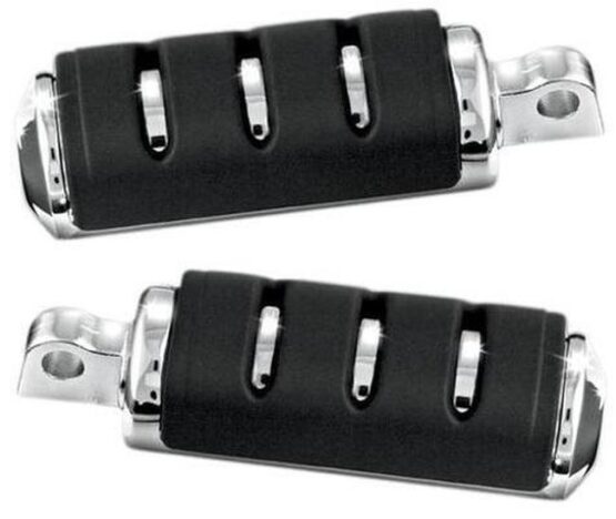 Kuryakyn Trident Foot Pegs Large Chrome with Male Mount Adapters