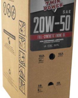 Twin Power 20W50 Synthetic Oil 6 Gallon Bag In Box