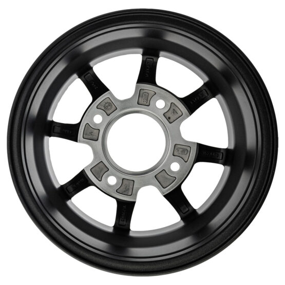 Front Wheel Rim 14x6 cast 42.3 Offset - Black - Image 3