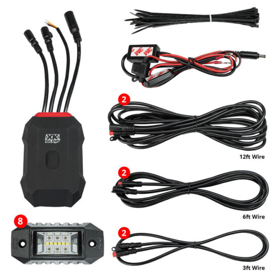 XKGLOW XKalpha RGBW LED Rock Light Kit - App Controlled - Image 3