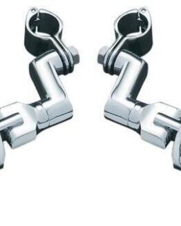 Pilot Pegs With Offset Mounts 1-1/4inch Clamps Chrome