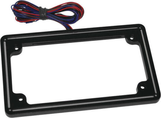 Matte Black Illuminated License Plate Frame