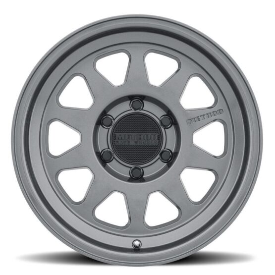 MR316 20x10 / 5x5 BP / -18mm Offset / 71.5mm CB Gloss Titanium Wheel