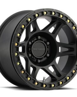 MR106 Beadlock 17x9 -44mm Offset 8x6.5 130.81mm CB Matte Black w/BH-H36125 Wheel