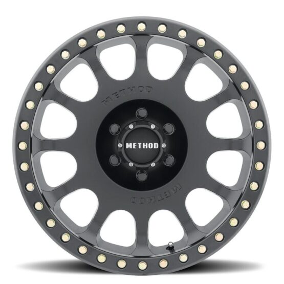 MR105 V3 Beadlock 17x9 -38mm 8x6.5 130.81mm CB MT Black Wheel w/ BH-H24125 - Image 2