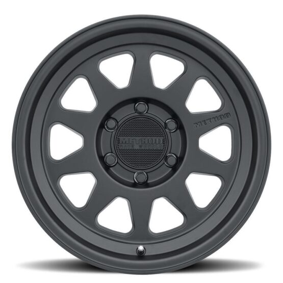 MR316 17x8 25mm Offset 6x5.5 5.44BS 106.25 Matte Black Wheel - Image 2