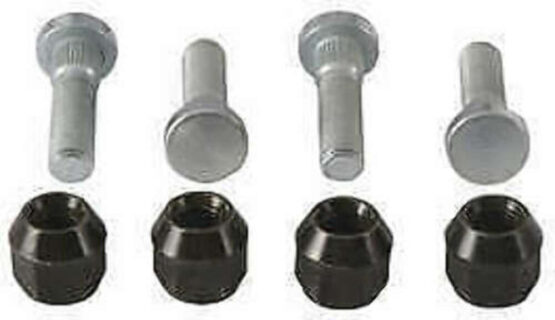 QuadBoss Front Wheel Stud & Nut Kit Fits 09-13 Kawasaki KVF650 Brute Force