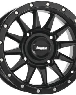 DragonFire Echo Wheel 15x7 4/156 5+2 +10 Machined Black