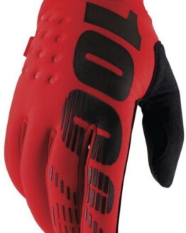 100% Brisker Gloves Red Large