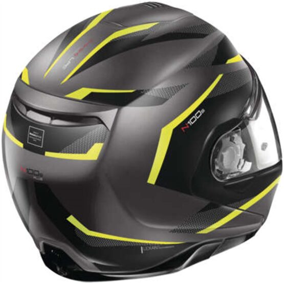 Nolan N100-5 Plus Overland Helmet Gray/Yellow Small - Image 2