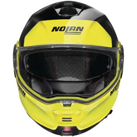 Nolan N100-5 Plus Helmet Distinct Gloss Black/Yellow Small - Image 3