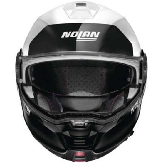 Nolan N100-5 Plus Distinctive Helmet White/Black Small - Image 2