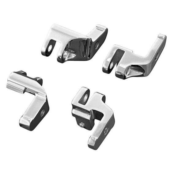 Floorboard Relocator Brackets Chrome Fits 17-23 Touring Models - Image 2