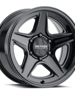 MR319 18x8.5 6x135 BP 40mm Offset 6.3in BS 87mm Bore Gloss Black Wheel